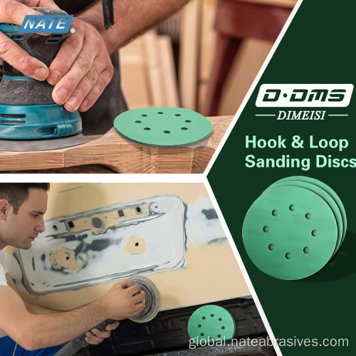 150mm Abrasive Sandpaper Green Sanding Disc 150mm green Film Abrasive Sandpaper Supplier